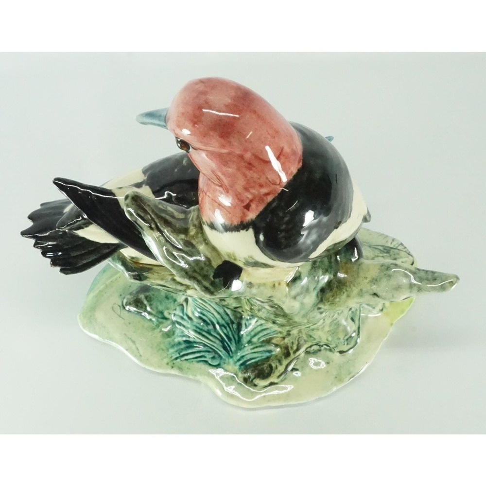 Stangl Pottery Birds Double Red Headed Woodpeckers / Pair Gloss Heads Vintage - Picture 8 of 11